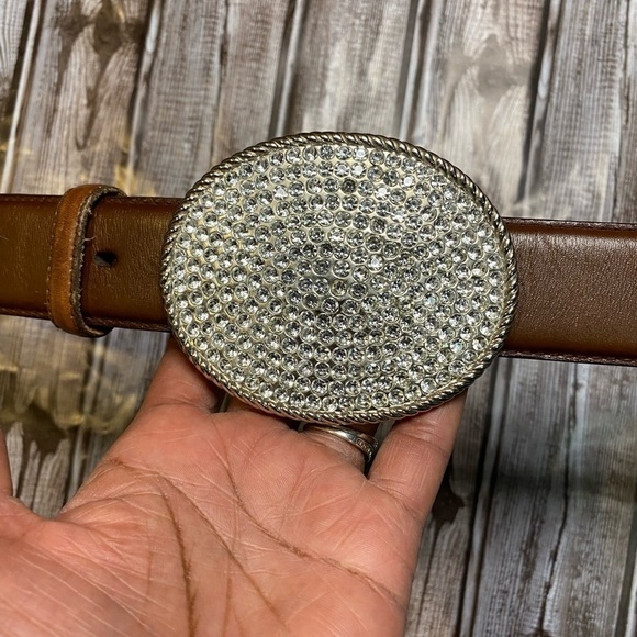 Nocona Ladies Belt Size Medium Brown Leather - Picture 3 of 10